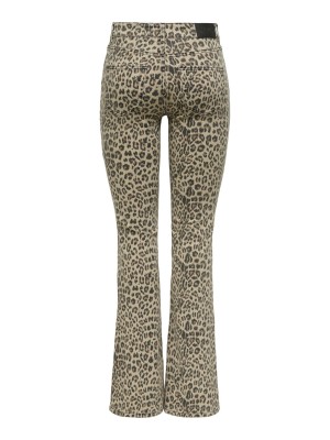 Only ONLBLUSH MID FLARED LEO DNM DOT CS Washed Black/LEO | Freewear ONLBLUSH MID FLARED LEO DNM DOT CS - www.freewear.nl - Freewear
