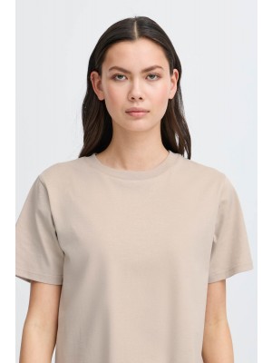 ICHI IHPALMER LOOSE SS:T-Shirts Simply Taupe | Freewear IHPALMER LOOSE SS:T-Shirts - www.freewear.nl - Freewear