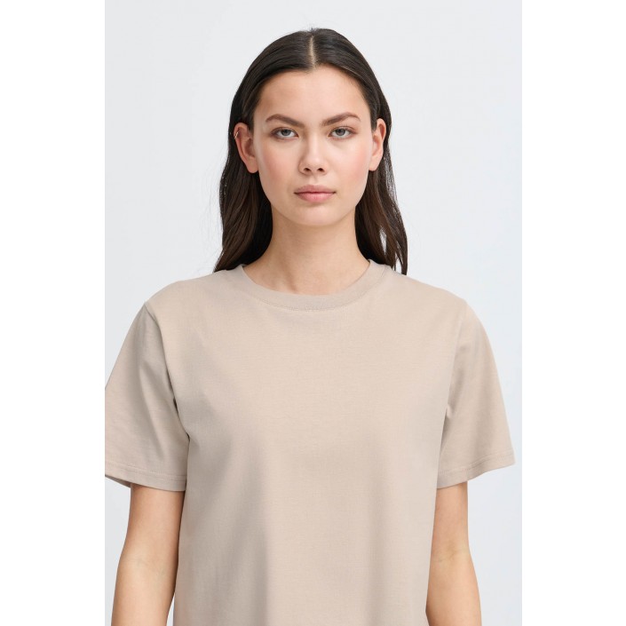 ICHI IHPALMER LOOSE SS:T-Shirts Simply Taupe | Freewear IHPALMER LOOSE SS:T-Shirts - www.freewear.nl - Freewear