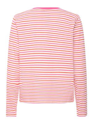 ICHI IHMIRA LOOSE LS3:T-Shirts Cloud Dancer w. Pink Yarrow | Freewear IHMIRA LOOSE LS3:T-Shirts - www.freewear.nl - Freewear