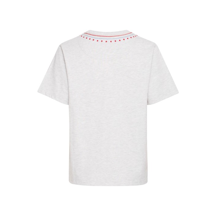 ICHI IHNYNNA SS3:T-Shirts Light grey melange | Freewear IHNYNNA SS3:T-Shirts - www.freewear.nl - Freewear