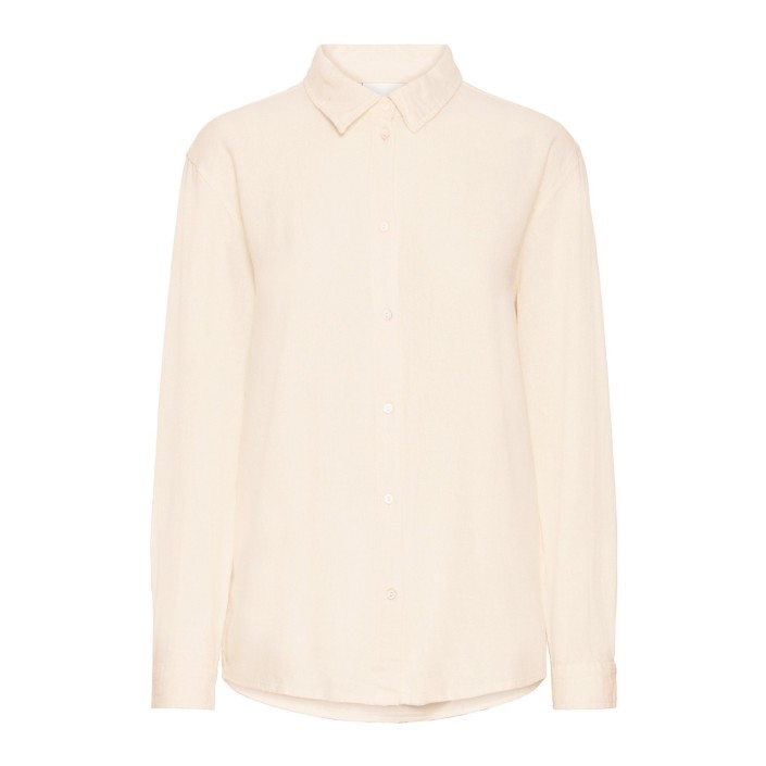 ICHI IHLINNO SH:Shirts/Blouse Natural Ecru | Freewear IHLINNO SH:Shirts/Blouse - www.freewear.nl - Freewear