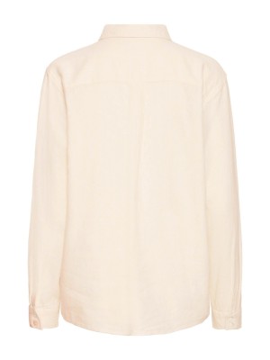 ICHI IHLINNO SH:Shirts/Blouse Natural Ecru | Freewear IHLINNO SH:Shirts/Blouse - www.freewear.nl - Freewear
