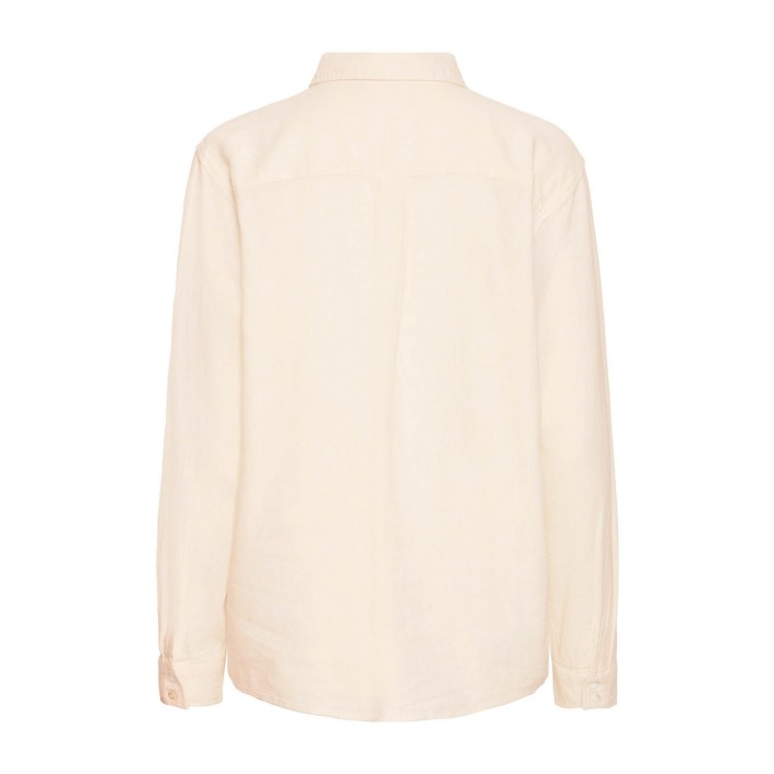ICHI IHLINNO SH:Shirts/Blouse Natural Ecru | Freewear IHLINNO SH:Shirts/Blouse - www.freewear.nl - Freewear