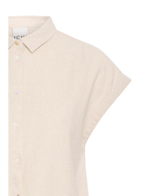 ICHI IHLINNO SH3:Shirts/Blouse Natural Ecru | Freewear IHLINNO SH3:Shirts/Blouse - www.freewear.nl - Freewear