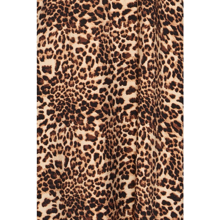 ICHI IHANISSE DR:Dresses Sandshell/Brown LEO print | Freewear IHANISSE DR:Dresses - www.freewear.nl - Freewear
