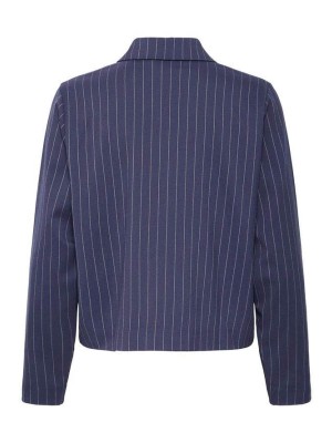 ICHI IHLANOLA SH:Shirts/Blouse Patriot Blue | Freewear IHLANOLA SH:Shirts/Blouse - www.freewear.nl - Freewear
