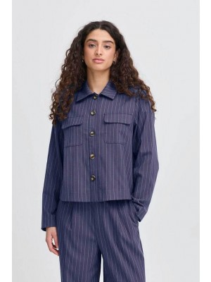 ICHI IHLANOLA SH:Shirts/Blouse Patriot Blue | Freewear IHLANOLA SH:Shirts/Blouse - www.freewear.nl - Freewear