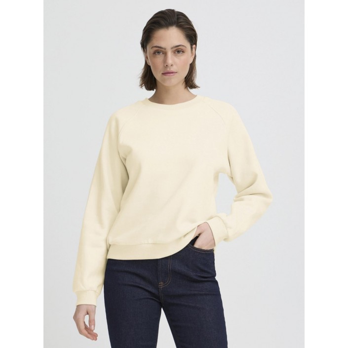 ICHI IHLELA SW5:Sweatshirt BIRCH COWHIDE GLITTER | Freewear IHLELA SW5:Sweatshirt - www.freewear.nl - Freewear