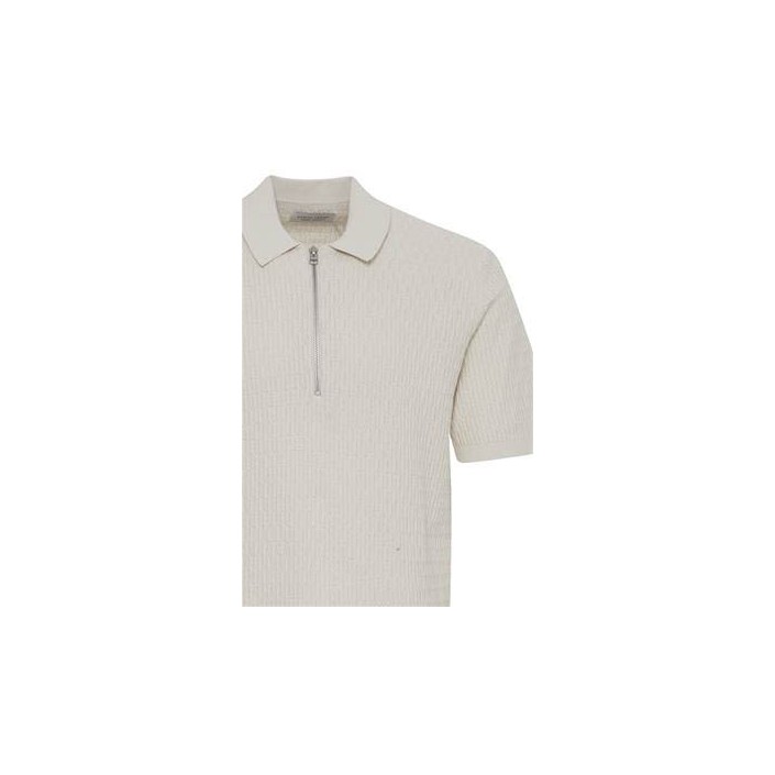 Casual Friday CFKarl SS structured polo knit:Knit Pumice Stone | Freewear CFKarl SS structured polo knit:Knit - www.freewear.nl - Freewear