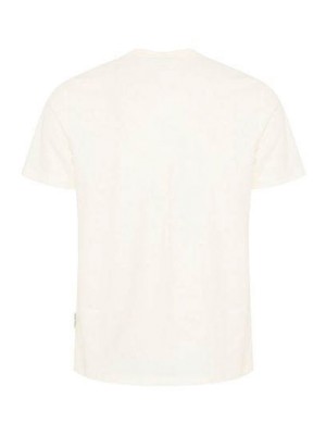 Casual Friday CFRYDER tee with chestprint:T-Shirts Cloud Dancer | Freewear CFRYDER tee with chestprint:T-Shirts - www.freewear.nl - Freewear