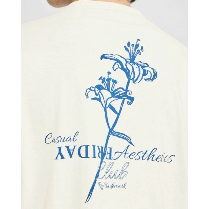 Casual Friday CFJAXSON tee with backprint:T-Shirts Cloud Dancer | Freewear CFJAXSON tee with backprint:T-Shirts - www.freewear.nl - Freewear