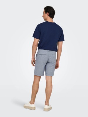 ONLY&SONS ONSMARK 0011 COTTON LINEN SHORTS NO: Flint Stone | Freewear ONSMARK 0011 COTTON LINEN SHORTS NO: - www.freewear.nl - Freewear