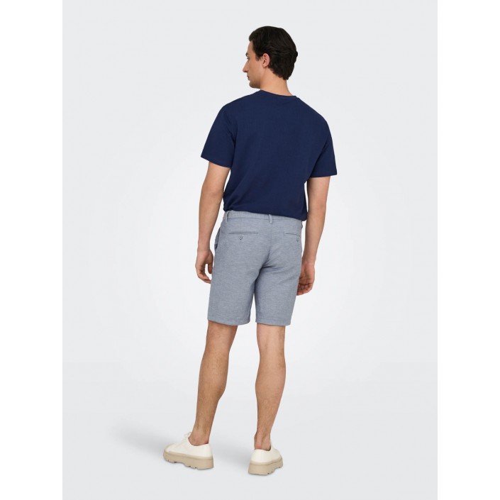 ONLY&SONS ONSMARK 0011 COTTON LINEN SHORTS NO: Flint Stone | Freewear ONSMARK 0011 COTTON LINEN SHORTS NO: - www.freewear.nl - Freewear