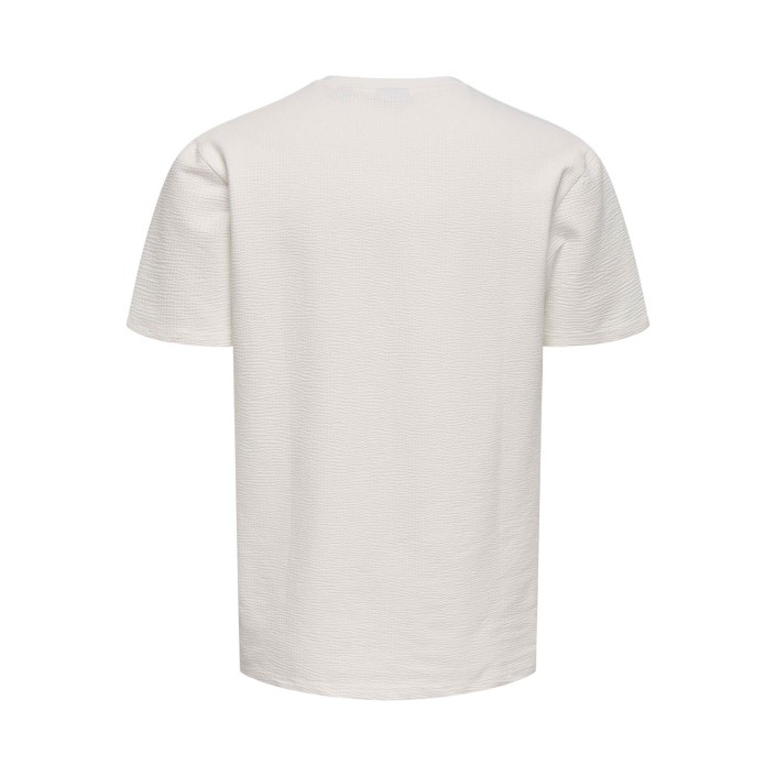 ONLY&SONS ONSKIAN LIFE REG SEERSUCKER SS TEE : Cloud Dancer | Freewear ONSKIAN LIFE REG SEERSUCKER SS TEE : - www.freewear.nl - Freewear