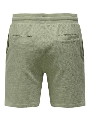 ONLY&SONS ONSKIAN LIFE REG SEERSUCKER SHORTS : Seagrass | Freewear ONSKIAN LIFE REG SEERSUCKER SHORTS : - www.freewear.nl - Freewear
