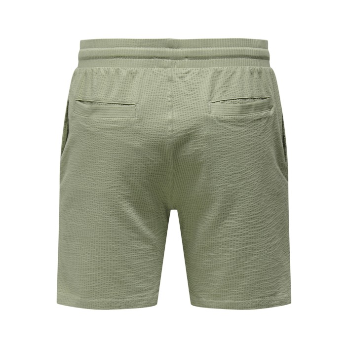 ONLY&SONS ONSKIAN LIFE REG SEERSUCKER SHORTS : Seagrass | Freewear ONSKIAN LIFE REG SEERSUCKER SHORTS : - www.freewear.nl - Freewear