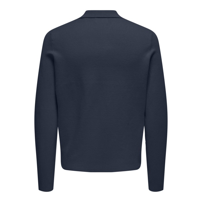 ONLY&SONS ONSCOOPER REG LS 12 HALF ZIP POLO N: Blue Nights | Freewear ONSCOOPER REG LS 12 HALF ZIP POLO N: - www.freewear.nl - Freewear
