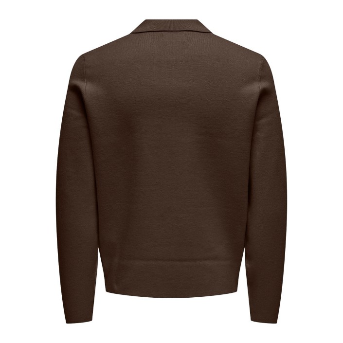 ONLY&SONS ONSCOOPER REG LS 12 HALF ZIP POLO N: Demitasse | Freewear ONSCOOPER REG LS 12 HALF ZIP POLO N: - www.freewear.nl - Freewear
