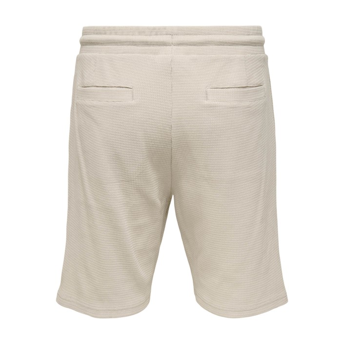 ONLY&SONS ONSCAL REG STRUCT PLEAT SHORTS Silver Lining | Freewear ONSCAL REG STRUCT PLEAT SHORTS - www.freewear.nl - Freewear