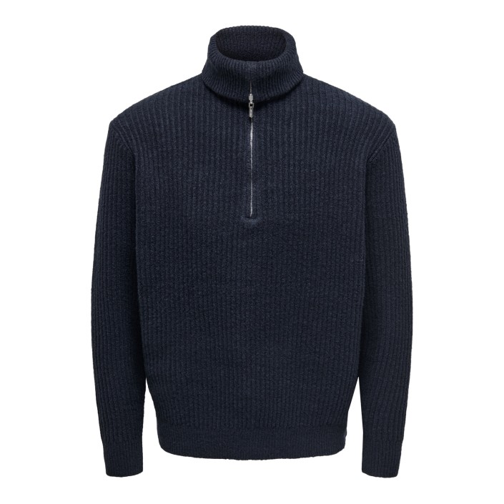 ONLY&SONS ONSFRAME RLX LS 1/2 ZIP HIGH NECK K: Dark Sapphire | Freewear ONSFRAME RLX LS 1/2 ZIP HIGH NECK K: - www.freewear.nl - Freewear