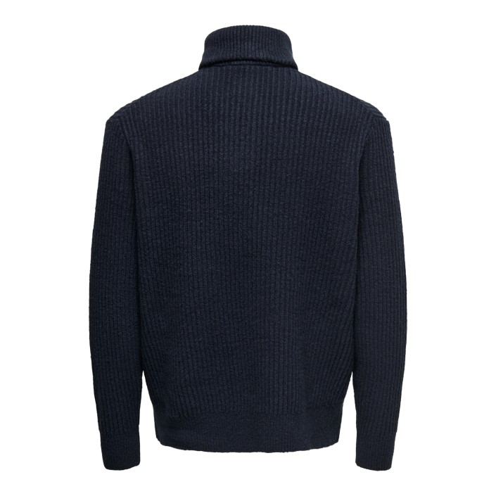 ONLY&SONS ONSFRAME RLX LS 1/2 ZIP HIGH NECK K: Dark Sapphire | Freewear ONSFRAME RLX LS 1/2 ZIP HIGH NECK K: - www.freewear.nl - Freewear