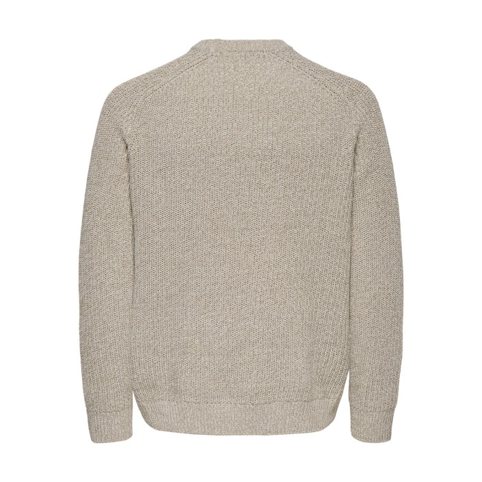 ONLY&SONS ONSJOIN RLX LS RAGLAN KNIT Silver Lining/EGRET | Freewear ONSJOIN RLX LS RAGLAN KNIT - www.freewear.nl - Freewear