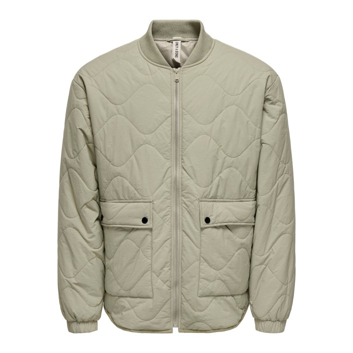 ONLY&SONS ONSWREN QUILTED JACKET OTW Laurel Oak | Freewear ONSWREN QUILTED JACKET OTW - www.freewear.nl - Freewear