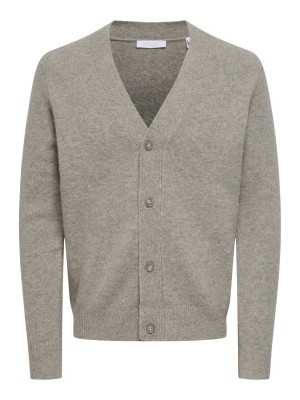 ONLY&SONS ONSRAY REG LS CARDIGAN KNIT FRML Walnut | Freewear ONSRAY REG LS CARDIGAN KNIT FRML - www.freewear.nl - Freewear