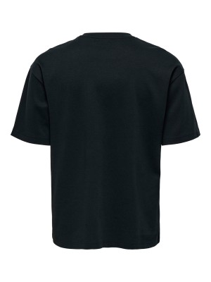ONLY&SONS ONSCASPIAN TEXT AIRFLEX LOOSE SS TE: Jet Black/UNION GOODS | Freewear ONSCASPIAN TEXT AIRFLEX LOOSE SS TE: - www.freewear.nl - Freewear