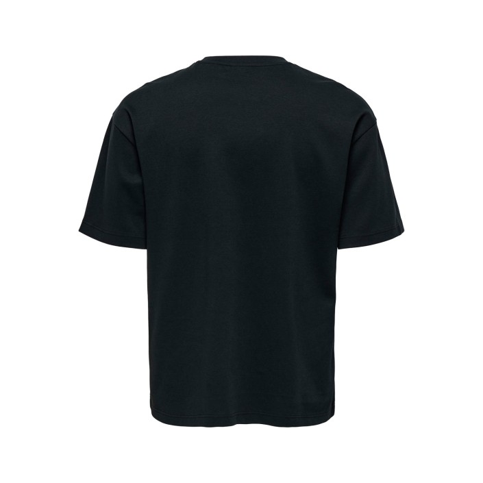 ONLY&SONS ONSCASPIAN TEXT AIRFLEX LOOSE SS TE: Jet Black/UNION GOODS | Freewear ONSCASPIAN TEXT AIRFLEX LOOSE SS TE: - www.freewear.nl - Freewear