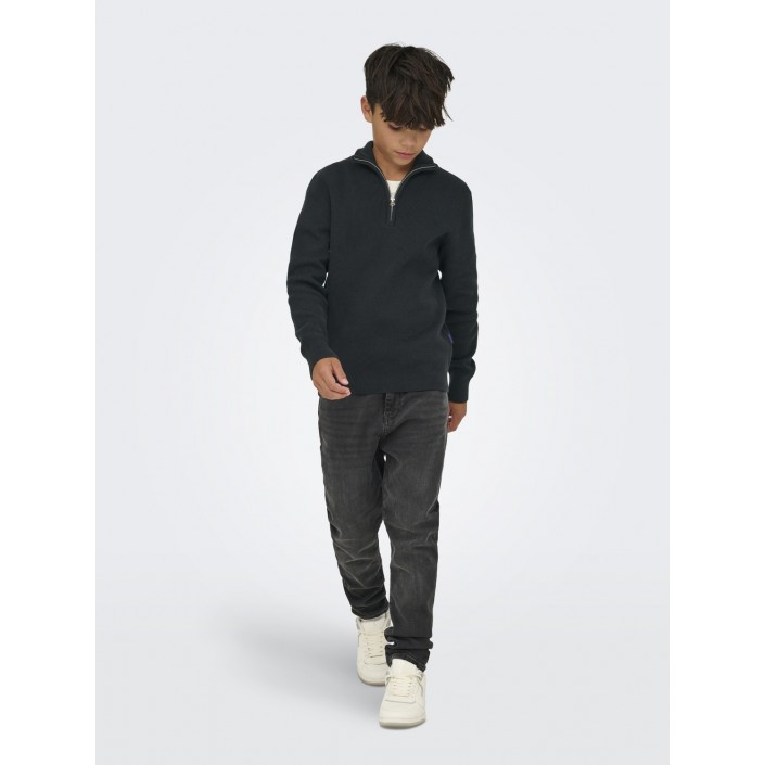 ONLY&SONS OSJPHIL REG 12 STRUC HALF ZIP KNT Dark Navy | Freewear OSJPHIL REG 12 STRUC HALF ZIP KNT - www.freewear.nl - Freewear