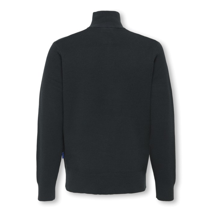 ONLY&SONS OSJPHIL REG 12 STRUC HALF ZIP KNT Dark Navy | Freewear OSJPHIL REG 12 STRUC HALF ZIP KNT - www.freewear.nl - Freewear