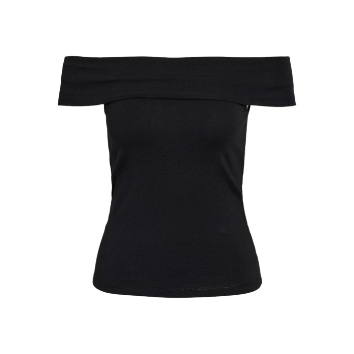 Noisy May NMKERRY S/L OFF SHOULDER TOP JRS Black | Freewear NMKERRY S/L OFF SHOULDER TOP JRS - www.freewear.nl - Freewear
