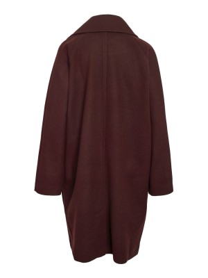 Noisy May NMCICI OVERSIZED COAT BF Windsor Wine | Freewear NMCICI OVERSIZED COAT BF - www.freewear.nl - Freewear