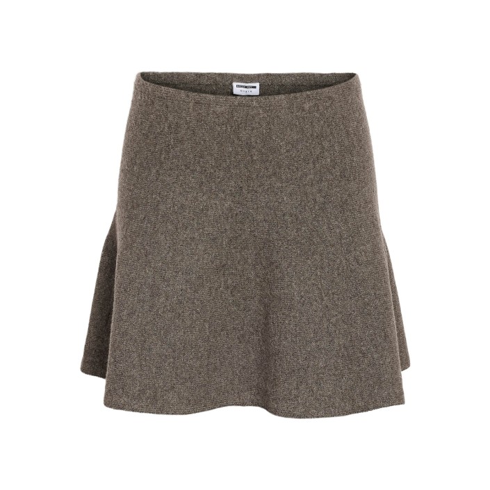Noisy May NMSLOAN NW SHORT KNIT SKIRT Morel/MELANGE | Freewear NMSLOAN NW SHORT KNIT SKIRT - www.freewear.nl - Freewear