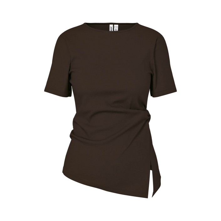 Bestseller Netherlan HDMADISON DRAPED SS TEE Coffee Bean | Freewear HDMADISON DRAPED SS TEE - www.freewear.nl - Freewear