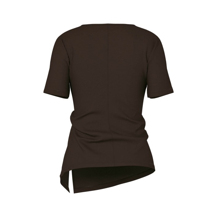 Bestseller Netherlan HDMADISON DRAPED SS TEE Coffee Bean | Freewear HDMADISON DRAPED SS TEE - www.freewear.nl - Freewear