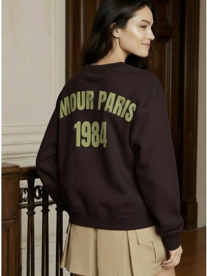 Bestseller Netherlan HDNANNA LS SWEAT Coffee Bean | Freewear HDNANNA LS SWEAT - www.freewear.nl - Freewear