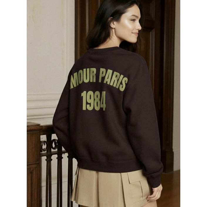 Bestseller Netherlan HDNANNA LS SWEAT Coffee Bean | Freewear HDNANNA LS SWEAT - www.freewear.nl - Freewear