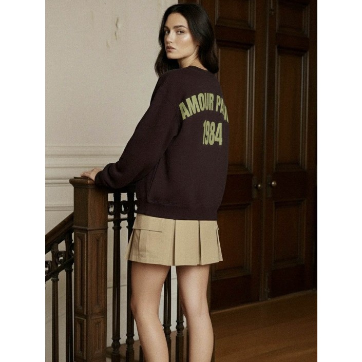 Bestseller Netherlan HDNANNA LS SWEAT Coffee Bean | Freewear HDNANNA LS SWEAT - www.freewear.nl - Freewear