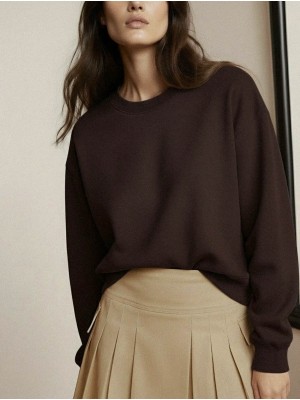 Bestseller Netherlan HDNANNA LS SWEAT Coffee Bean | Freewear HDNANNA LS SWEAT - www.freewear.nl - Freewear