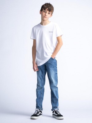Petrol Industries Boys T-Shirt SS Bright White | Freewear Boys T-Shirt SS - www.freewear.nl - Freewear