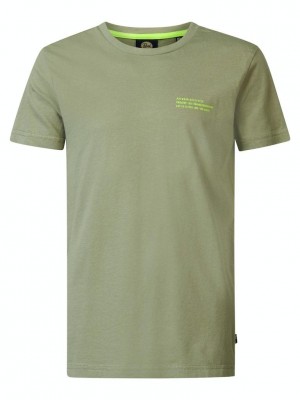 Petrol Industries Boys T-Shirt SS Sage Green | Freewear Boys T-Shirt SS - www.freewear.nl - Freewear