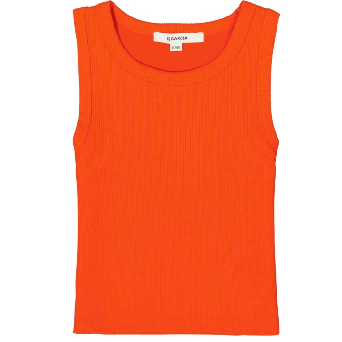 Garcia C52611_girls singlet 6095-manderin red | Freewear C52611_girls singlet - www.freewear.nl - Freewear