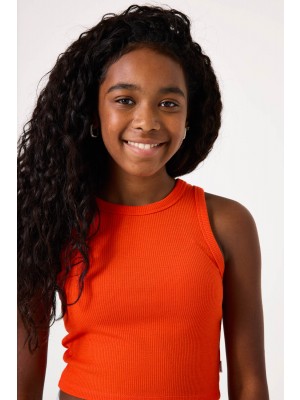Garcia C52611_girls singlet 6095-manderin red | Freewear C52611_girls singlet - www.freewear.nl - Freewear