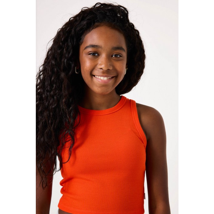 Garcia C52611_girls singlet 6095-manderin red | Freewear C52611_girls singlet - www.freewear.nl - Freewear