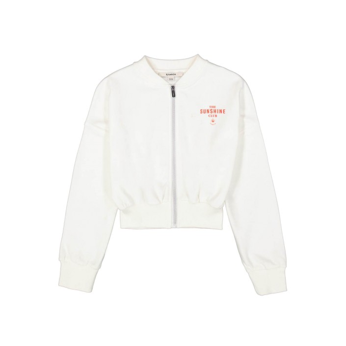 Garcia C52651_girls sweat cardigan 53-off white | Freewear C52651_girls sweat cardigan - www.freewear.nl - Freewear