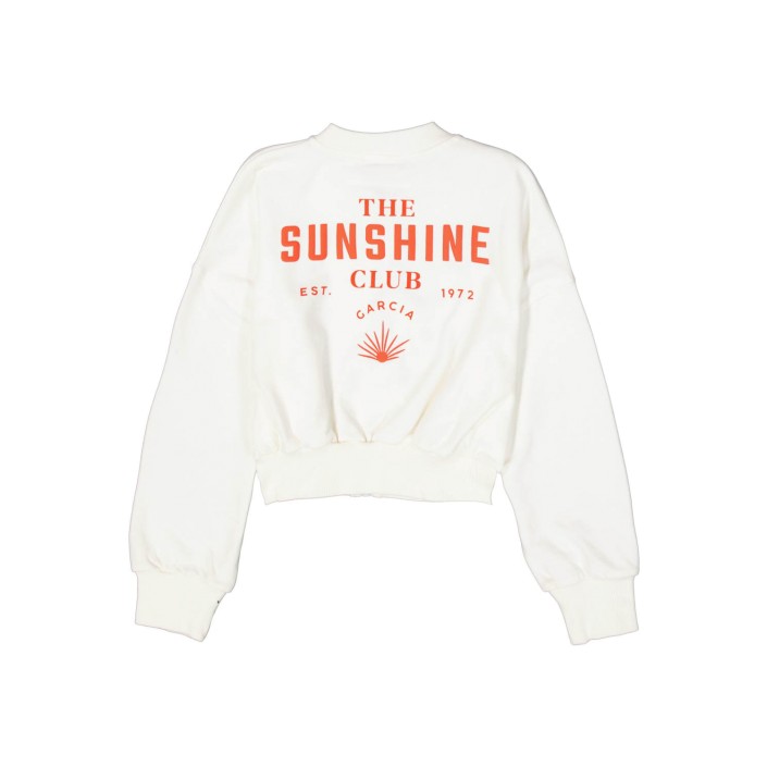 Garcia C52651_girls sweat cardigan 53-off white | Freewear C52651_girls sweat cardigan - www.freewear.nl - Freewear