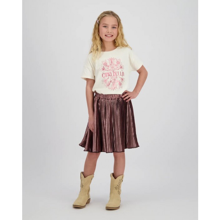 Vingino Harlyn T-shirt Macroon white | Freewear Harlyn T-shirt - www.freewear.nl - Freewear